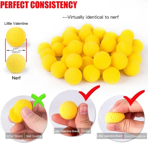 Vista 3 de Little Valentine Paquete de recarga de 100 rondas para Nerf Rival