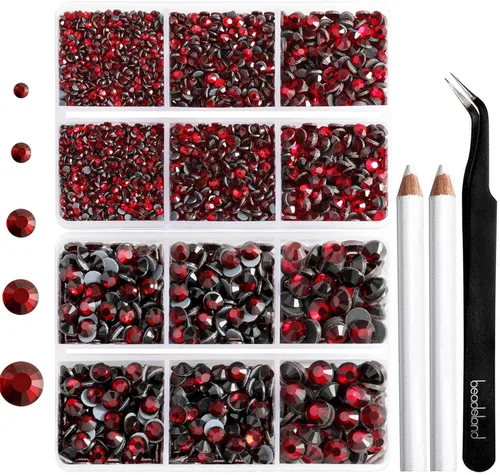 Vista 8 de 6736 piezas de diamantes de imitación termoadhesivos con parte trasera plana, diamantes de imitación AB transparentes para manualidades y ropa, 5