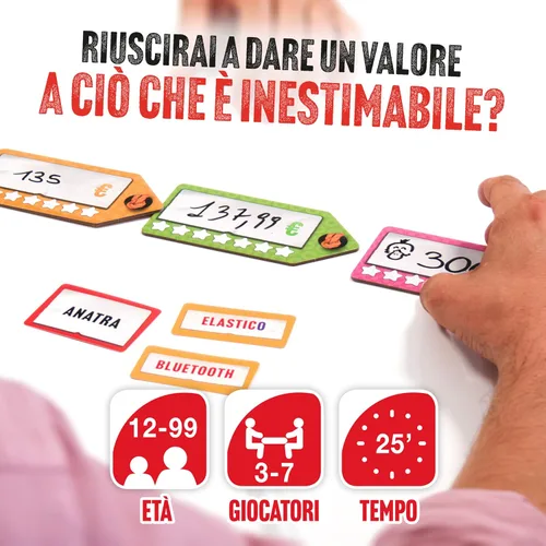 Vista 5 de The right price - board game ideal for families and evenings with friends - sparkling and unpredictable party game - treasures of objects - 12+