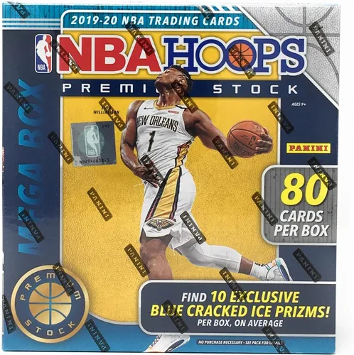 Vista 2 de Panini NBA Hoops Premium Stock - Caja MEGA de cartas de baloncesto (80 cartas/caja) 2019-20
