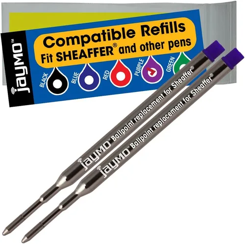 Vista 6 de Jaymo Repuesto para Sheaffer K 99335 - Medidas 3.75 in / 95 mm de largo - Recambio de bolígrafo - 12 negro