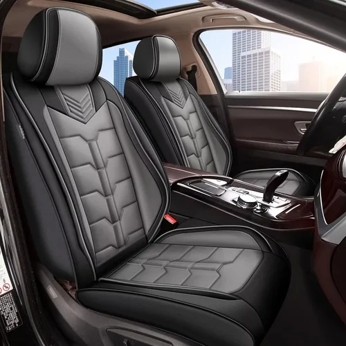 Vista 10 de IKABEVEM 2 piezas de fundas para asientos delanteros de coche Compatibles con Chevrolet Blazer 2019-2024 2025 2026 Funda de asiento de cuero