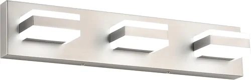 Vista 14 de SOLFART Luces de tocador de baño negras regulables LED modernas sobre el espejo, iluminación de baño negra para la pared del baño S8568 (5 luces)