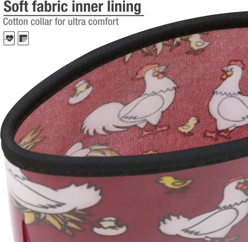 Vista 4 de HISEA - Botas impermeables de mujer para la lluvia botas de jardín a media pantorrilla para mujer