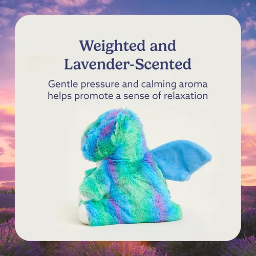 Vista 3 de warmies Animales de Peluche con Peso y Aptos para Microondas, Dragón Bebé - Animal de Peluche Térmico para Calidez y Comodidad - Lindos Juguetes