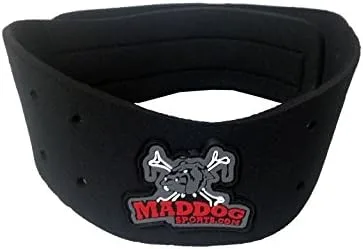 Vista 3 de Maddog Protector de pecho acolchado deportivo, guantes tácticos de dedo completo y protector de cuello, paquete combinado - negro - S M