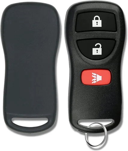 Vista 3 de Llavero remoto de entrada sin llave de repuesto de 3 botones, compatible con Nissan Armada Pathfinder Frontier Murano Titan Quest Xterra Sentra