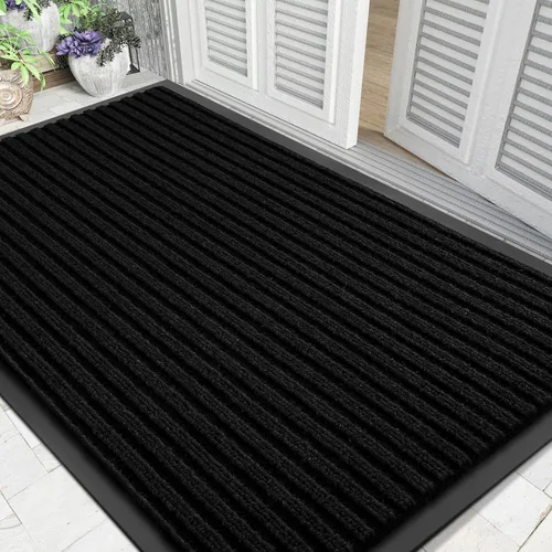 Vista 25 de Yimobra Tapetes de bienvenida para puerta delantera, 29.5 x 17 pulgadas, resistente, impermeable, para puerta exterior, entrada exterior