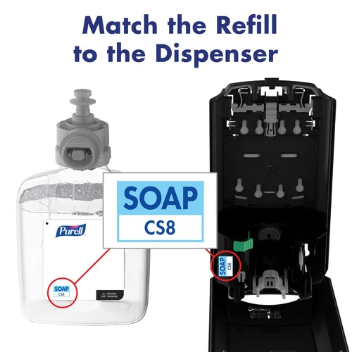 Vista 7 de PURELL Jabón saludable de espuma suave, sin fragancia, repuesto de jabón de manos de espuma de 40.6 fl oz para dispensador automático de jabón