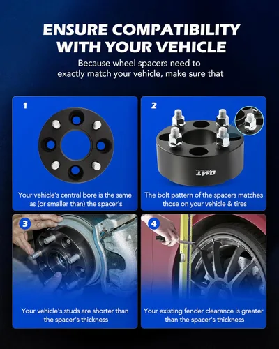 Vista 3 de Orion Motor Tech Espaciadores de rueda de 4 x 4, espaciadores de ruedas para carrito de golf compatibles con EZGO EZ GO Golf Cart Club Car ATV