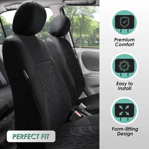 Vista 2 de FH-FB071102, Travel Master, juego de fundas para asiento, se adapta a bolsa de aire y parte trasera. Sirve para la mayoría de los autos camionetas