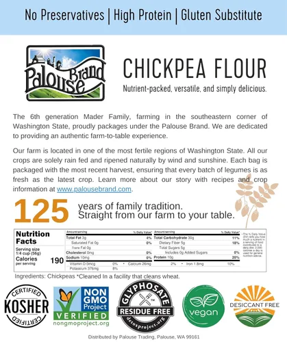 Vista 5 de Bolsa de garbanzos, proyecto verificado sin OGM 100% sin irradiadiar Certificado Kosher Parve cultivado en EE.UU. Con rastreo de campo