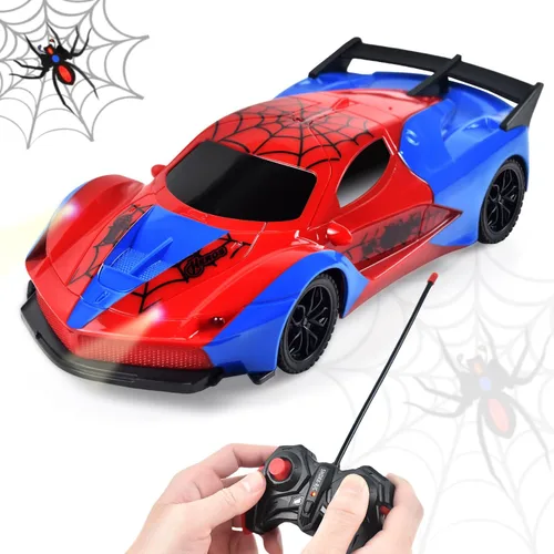 Vista 8 de Tuko Juguetes de coche a control remoto, juguetes RC para niños y niñas de más de 3 años (azul)