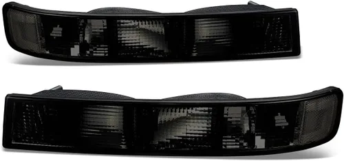 Vista 8 de DNA MOTORING BL-CEGS03-BK-CL1 Par de luces de estacionamiento/señal de giro estilo OE para parachoques delantero Compatible con 03-14 Express Savana