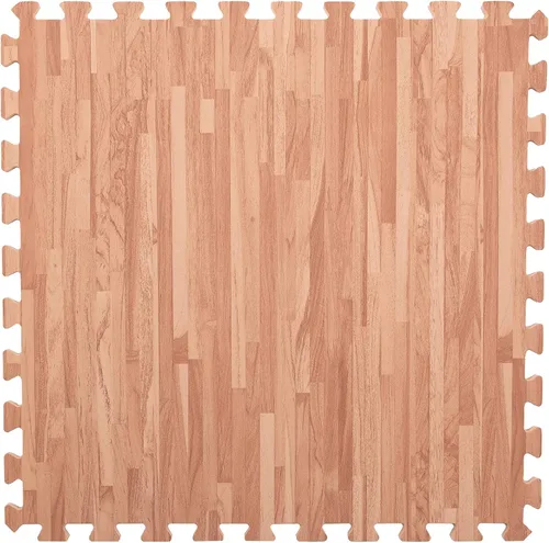 Vista 6 de IncStores baldosas de madera blanda de 2' x 2' con bordes