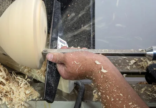 Vista 3 de Simple Woodturning Tools - Herramienta de torno de madera más áspera y simple de carburo más mango intercambiable de agarre de espuma de 17