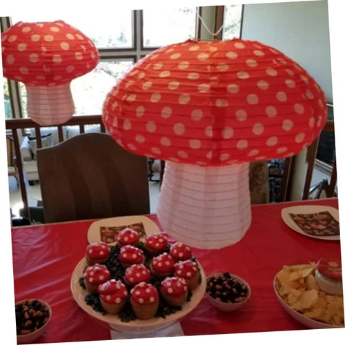 Vista 8 de ORFOFE Juego de 6 linternas colgantes de papel 3D para jardín y patio