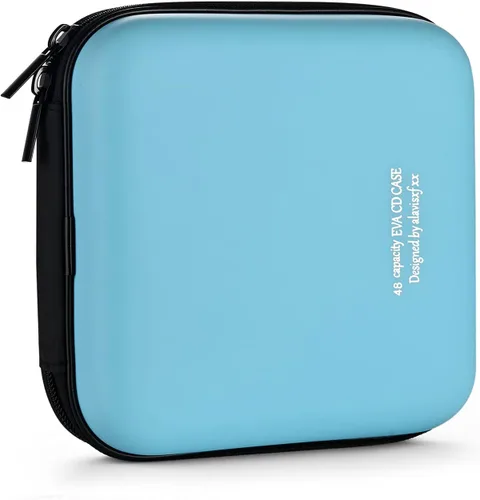 Vista 31 de Funda para DVD, estuche de CD EVA, organizador de almacenamiento, portátil, protector de DVD, soporte para billetera para coche