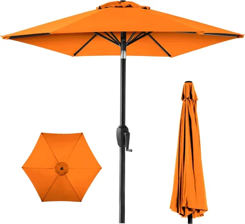 Vista 9 de Best Choice Products 7.5ft Outdoor Market Table Patio Umbrella w/Tilt, Easy Crank Lift
