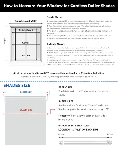 Vista 7 de LazBlinds Persianas enrollables sin cordones, sin herramientas, sin cordones, filtrado de luz, con aislamiento térmico, protección UV, persianas