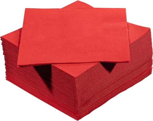 Vista 140 de Servilletas negras para bebidas, servilletas de papel desechables de 3 capas para bar, cóctel, bodas, cumpleaños, fabricadas en la UE, (20 unidades)