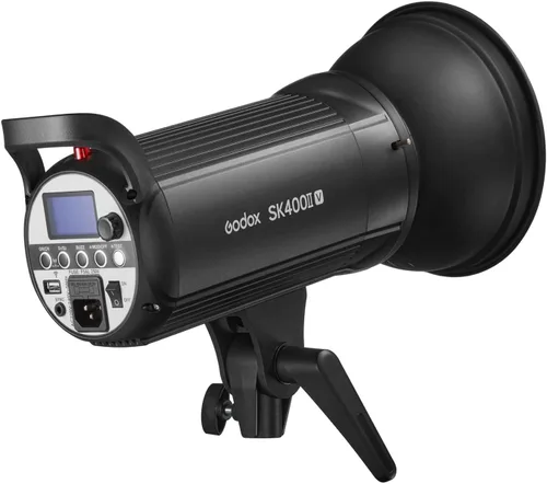 Vista 6 de Godox SK400IIV LED Studio Flash 400Ws, 2.4G GN65 5600K luz estroboscópica con lámpara de modelado LED, montaje Bowens para estudio, fotografía