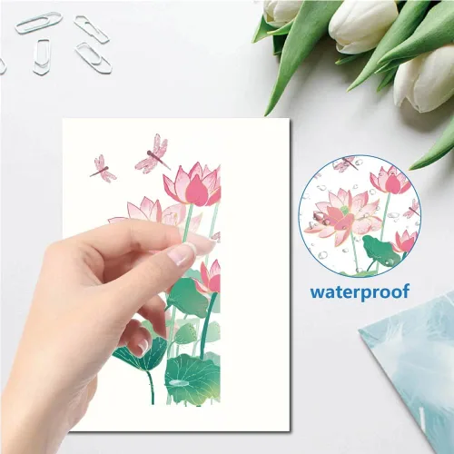 Vista 23 de CRASPIRE 16 Hojas de Vinilo Adhesivo de Diente de León, Adhesivos de Plantas Coloridos, Adhesivos de Flores para Ventanas, Vinilo Impermeable