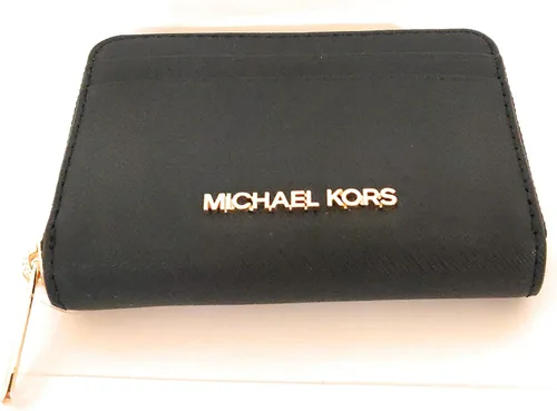 Vista 4 de Michael Kors Jet Wallet Set Black Leather 12 x 8 x 2.5 cm