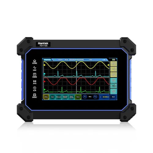 Vista 11 de Hantek Osciloscopio para tableta con pantalla táctil, 4 canales, 250 MHZ, 1GSa/S, osciloscopio digital + multímetro osciloscopio 2 en 1 tipo C + 8 M