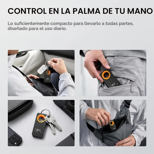 Vista 3 de HOTO Herramienta de medición láser de tamaño bolsillo, regalo de cumpleaños