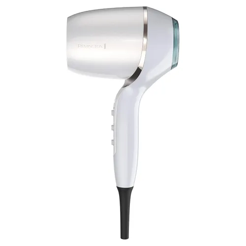 Vista 2 de Remington PROLUXE HydraCare - Secador de pelo con difusor, blanco perla/gris, 1875 vatios de potencia de secado