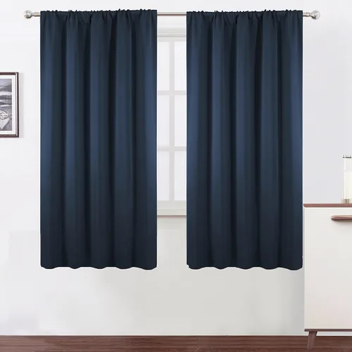 Vista 78 de LEMOMO Cortinas opacas grises, 52 x 84 pulgadas, juego de 2 paneles de cortinas opacas con aislamiento térmico para oscurecer la habitación