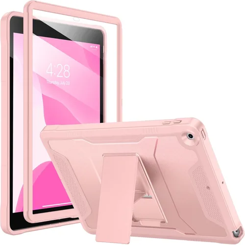 Vista 8 de Soke Funda para iPad de 9ª/8ª/7ª generación de 10.2 pulgadas (versión 2021/2020/2019), con protector de pantalla integrado y soporte, funda