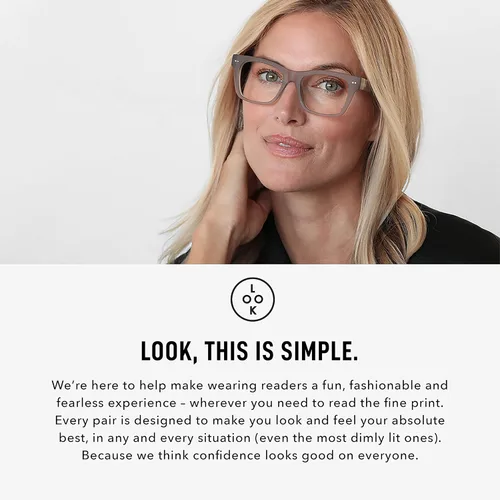 Vista 7 de LOOK OPTIC Cosmo Reader - Lentes de lectura elegantes, unisex, con calidad graduada, cómodos y resistentes a los arañazos