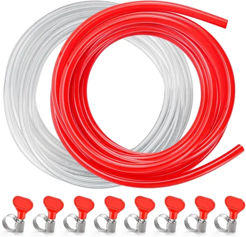 Vista 10 de Kit de Líneas Dobles de Gas CO2 para Kegerator de Cerveza de 10 Pies, Tubería de Líneas de Cerveza de Barril ID 3/16" y Manguera de Gas CO2 ID