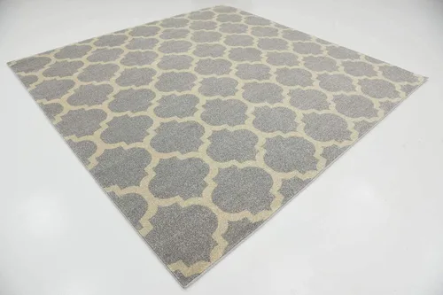 Vista 513 de Unique Loom Trellis Collection - Alfombra de área de Filadelfia, rectangular de 2 pies 2 pulgadas x 3 pies, color morado y marfil