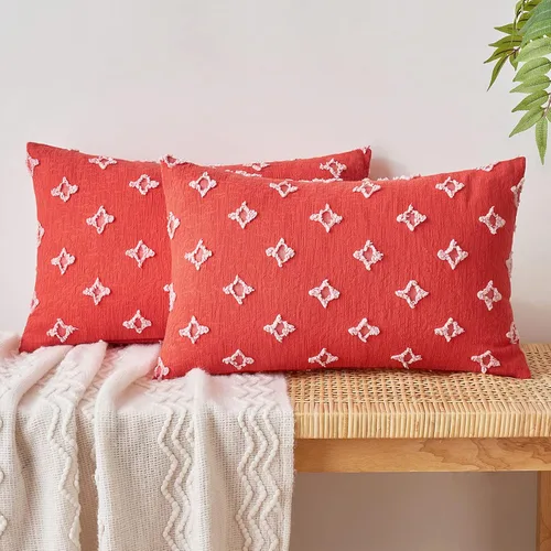 Vista 14 de EMEMA - Juego de 2 fundas decorativas para almohada de otoño, amarillas, de 18 x 18 pulgadas, con diseño de girasol jacquard y margaritas, funda