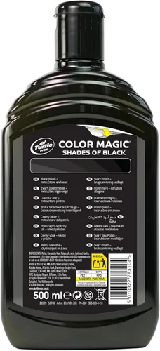 Vista 2 de Turtle Wax 52708 Color Magic Cera para Pintura de Coche Restaura Color y Brillo Negro 500 ml