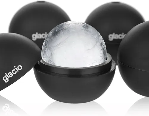 Vista 8 de Moldes redondos para cubitos de hielo – Máquina grande para hacer bolas de hielo de whisky Molde de esfera de silicona sin BPA para cócteles
