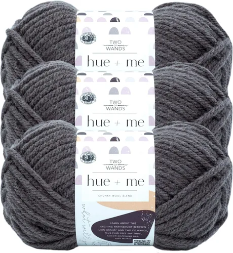 Vista 58 de Lion Brand Yarn, Hue + Me - Hilo grueso para tejer a ganchillo, tejer y manualidades, agave, 1 paquete