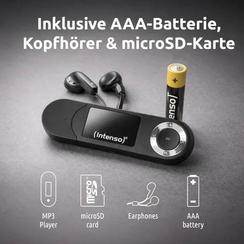 Vista 5 de Intenso Reproductor MP3 Music Walker 16 GB Negro