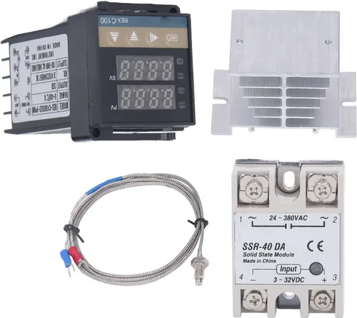 Vista 10 de Rex C100 Controlador de temperatura Pid Controladores de temperatura Kit 32.0-752.0 °F Impermeable Alta Precisión Rex C100 Controlador