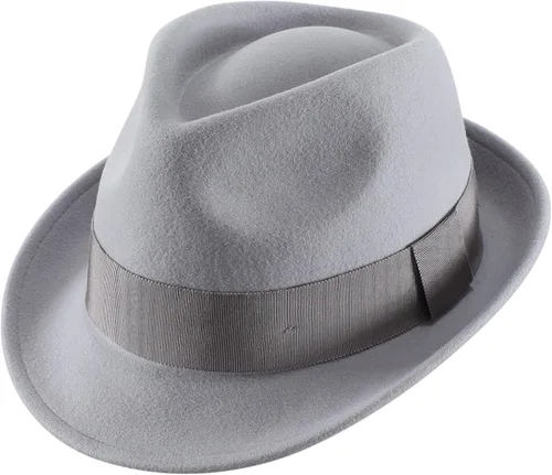 Vista 34 de Home Prefer Sombrero de invierno de fieltro de lana para hombre Sombrero de ala corta Fedora