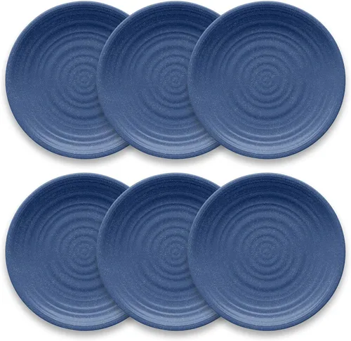 Vista 7 de Abode Homewares TarHong Planta Artisan - Plato llano sólido, 10.5 pulgadas, planta (mayor parte de plantas a base de carpeta de melamina)