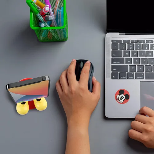 Vista 5 de Disney Mickey Mouse and Friends Feet Soporte para Teléfono Celular con Calcomanía Adhesiva de Bonificación - Soporte para Teléfono Celular