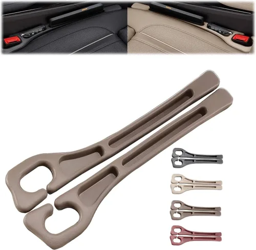 Vista 10 de Protector de asiento sin caída, relleno de espacio para asiento de automóvil, rellenos de espacio entre el asiento y la consola evitan que las cosas