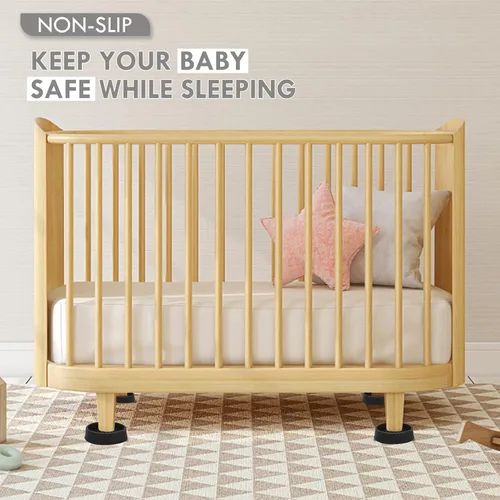 Vista 6 de Posavasos para Muebles, Copas de Ruedas de Goma de 1.5X1.5 Pulgadas, Almohadillas Antideslizantes para Muebles, Agarraderas Antideslizantes