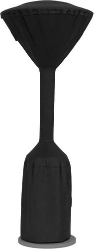 Amazon Basics Cubierta redonda para calentador de patio al aire libre, resistente al viento, resistente a la nieve, resistente al agua, negro, 36 x