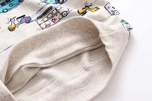 Vista 3 de Sudaderas para niños pequeños, de algodón, de manga larga, cuello redondo, sin botones, con estampado de dibujos animados, 2-7T