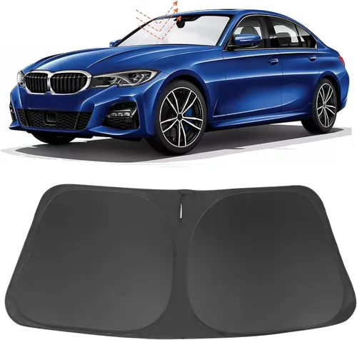 Vista 118 de Parasol para parabrisas de ajuste personalizado para BMW X1 F48 2016-2022, accesorios plegable, bloqueador solar protege el automóvil de los rayos